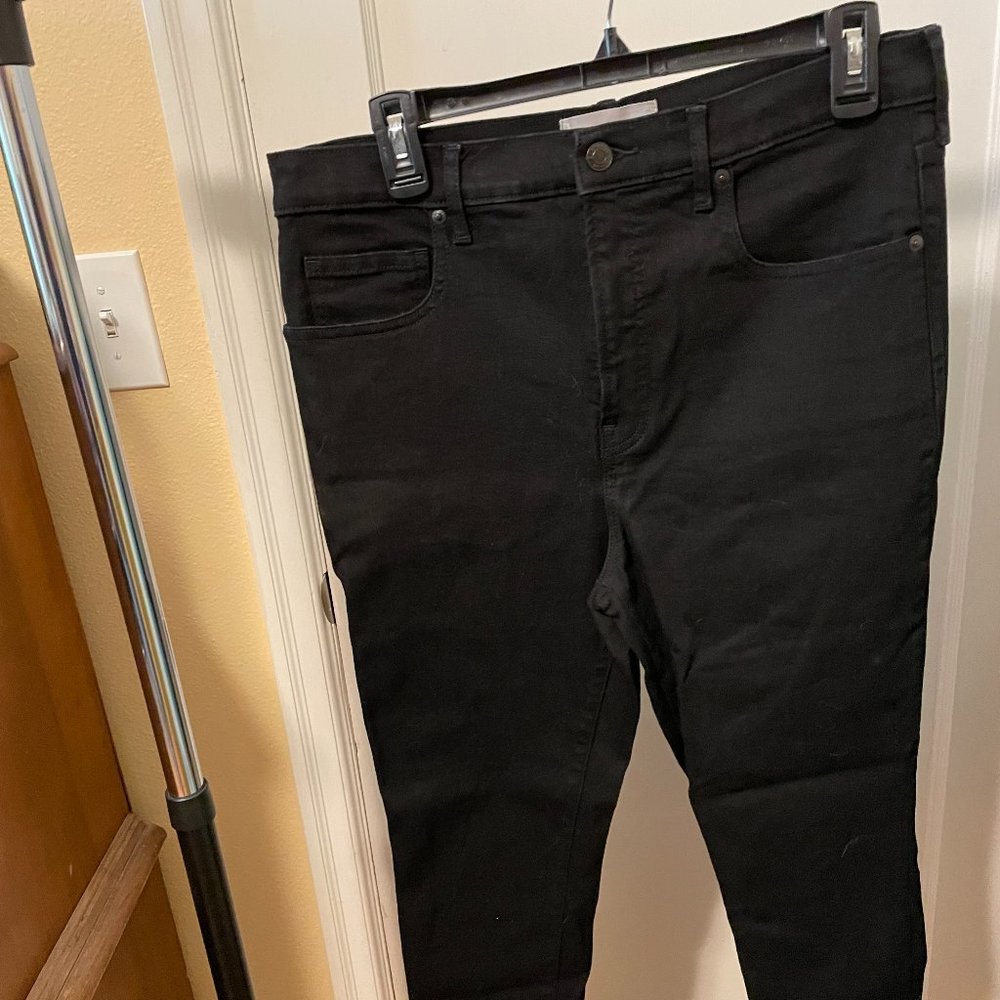 Everlane Black High-Rise Skinny Jeans, Ankle Length